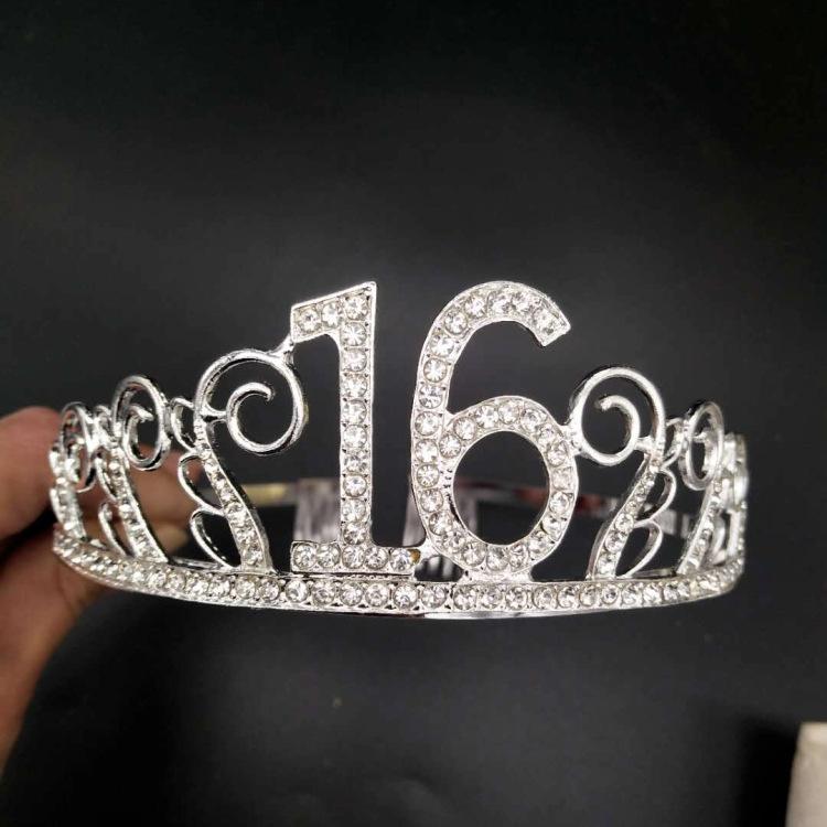 Birthday Cake Crown Numbers 16th Birthday Party Crown Tiara Cake Crown Baking Decoration