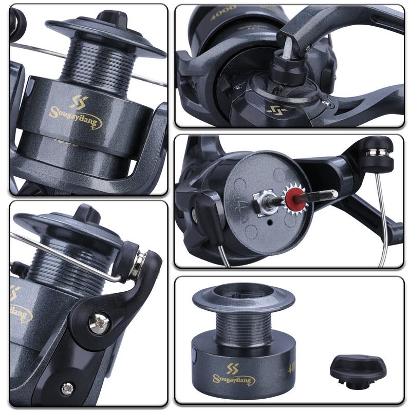 Carp Fishing Reel 1000-3000 Fishing Reel with Fishing Line Fishing Lures and Fishing Accessorie for Outdoor Sports Fishing Tools