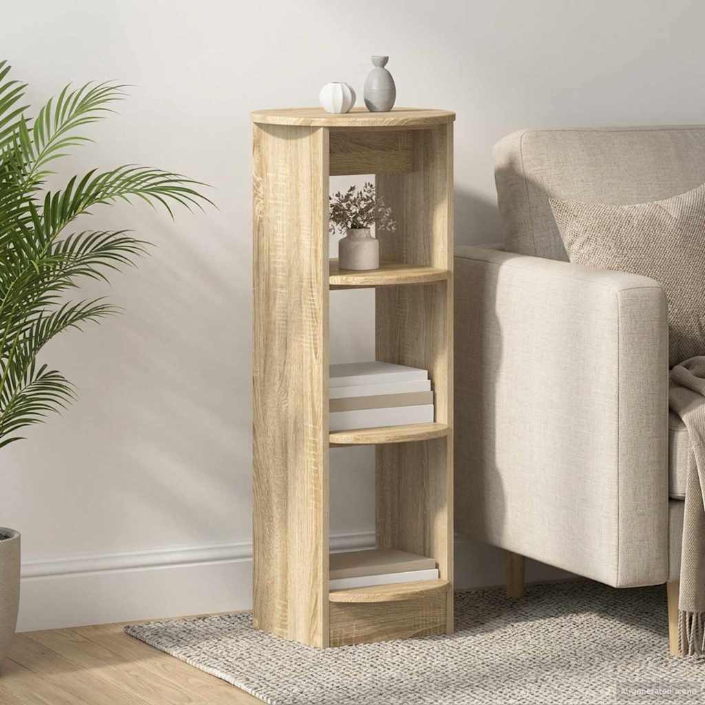 Side Cabinet in Sonoma Oak Finish 40 x 40 x 100 cm Engineered Wood