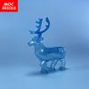MOC Bricks Animal Reindeer Deer Elk Christmas Gift Accessories Assembled Educational Buliding Blocks  Kids Toys