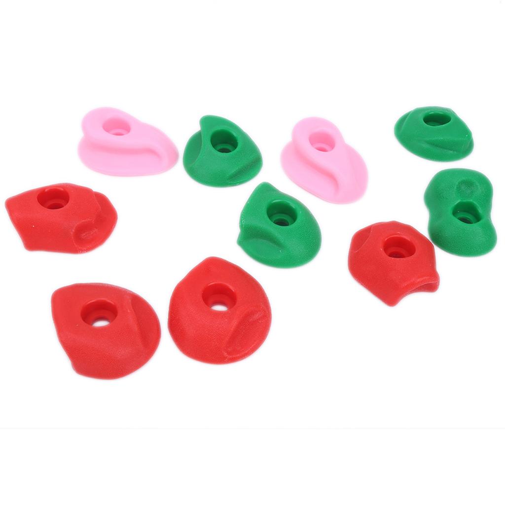 10pcs Climbing Holds MultiColored Large Rock Climbing Holds Outdoor Large Rock Wall Grips(S )