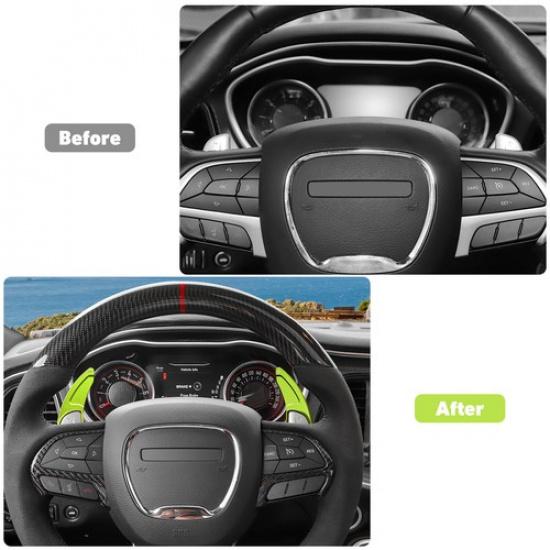 Steering Wheel Shift Paddle Extended Shift Trim Decor Acce for Dodge Charger 15+