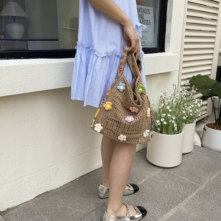 Böhmische gewebte Tasche Einzel Schulter Diagonal Rucksack