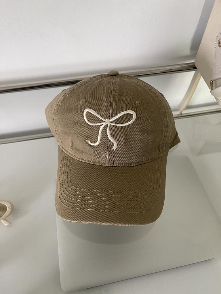 Wind sweet embroidery bow baseball cap children spring and summer versatile sunshade sunscreen cap