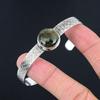 Round Labradorite Gemstone Daughter Artisan New Boho Bangle 925 Sterling Silver