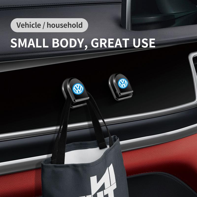 4Pcs Car Interior Hooks Storage USB Cable Headphone Storage Hook For Volkswagen VW Passat Golf 4 5 6 Tiguan Polo Scirocco Jetta zk8