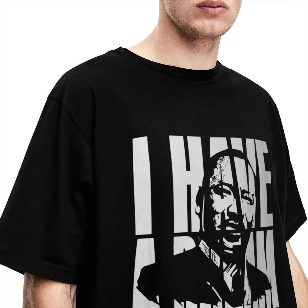 Jeg har en drøm Martin Luther King T-skjorter Klær for menn Kvinner Vintage T-skjorte Kortermet Klær