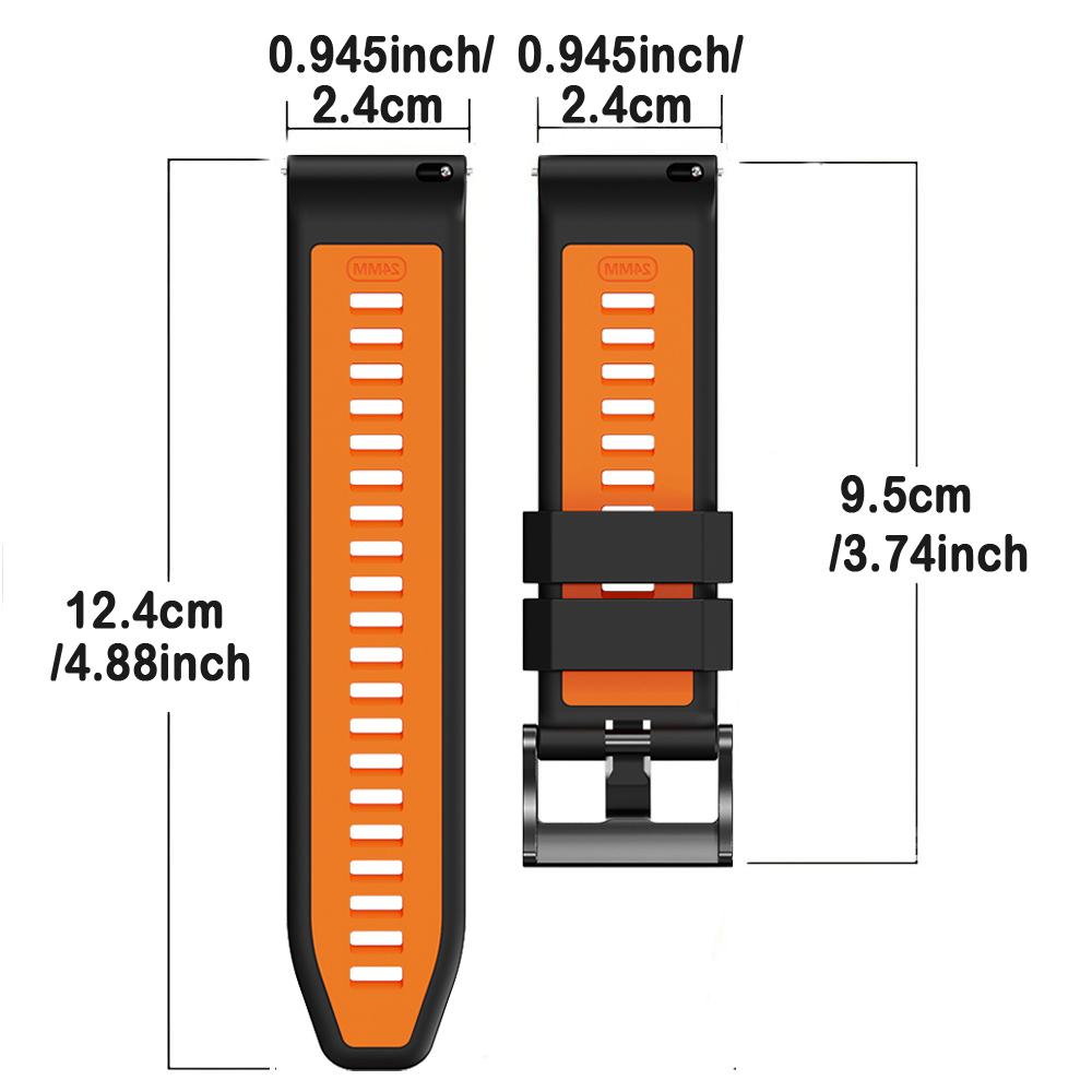 Smart Watch band Silicone Watch Strap For Ticwatch Atlas / Pro5 / Pro5 Enduro Silicone Watchband For TicwatchPro5 Enduro Bands