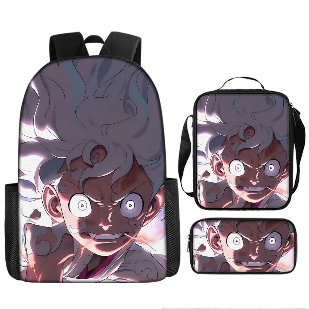 One Piece One Piece School Bag Luffinica Nautical King Student School Bag Backpack Set