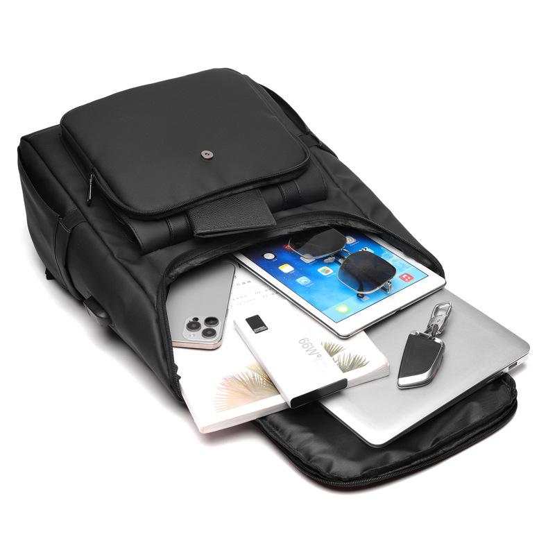 New Casual Computer Bag with USB Backpack Men's Business Travel Backpack