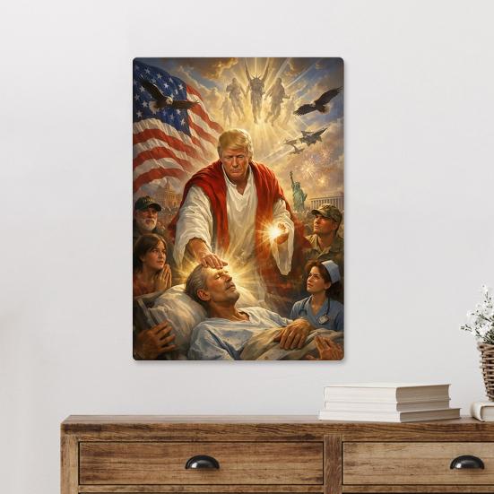 Poster Presidente Gesú Arte da Parete Poster su Tela Stile Vintage Pittura Decorativa per Soggiorno Camera da Letto Corridoio Decorazione Murale
