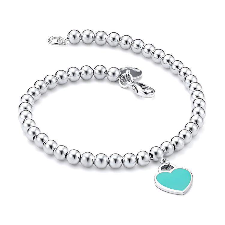 TIFFANY & CO. Kolekcja Return To Tiffany Srebro Sterling 925 Emaliowane Bransoletki Damskie GRP03577