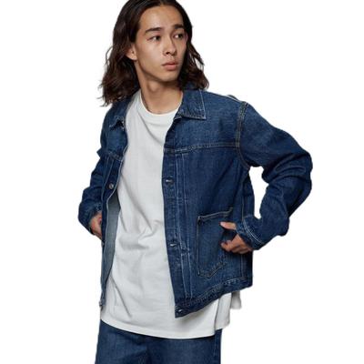 Jeansjacke EQT011 Dunkelblau Herren