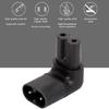 IEC 320 C7 to C8 90 Degree Up Down Angled Right Angle AC Adapter Extension