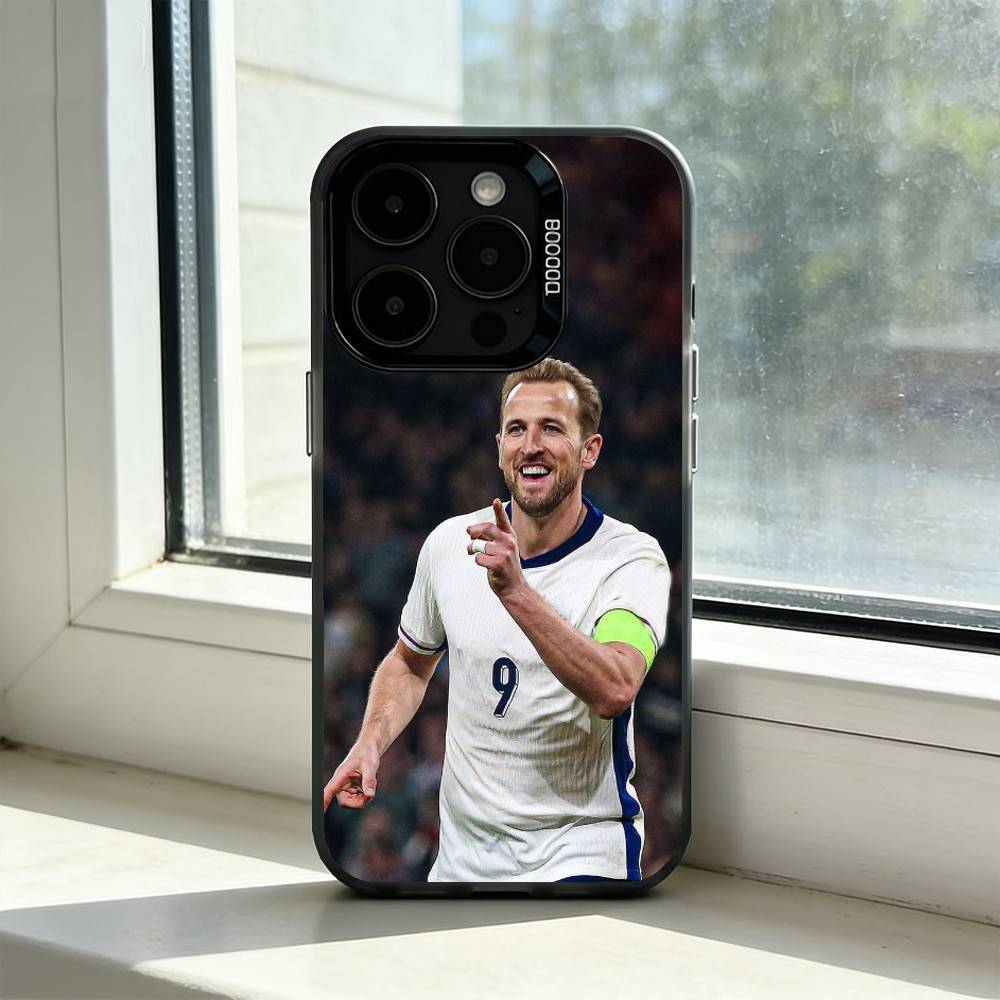 F-Football Star H-Harry Kane Phone Case For iPhone 17,16,15,14,13,12,11 Plus,Pro Max,XS,Colorful Silver Phone case Funda Cover iPhone15pro