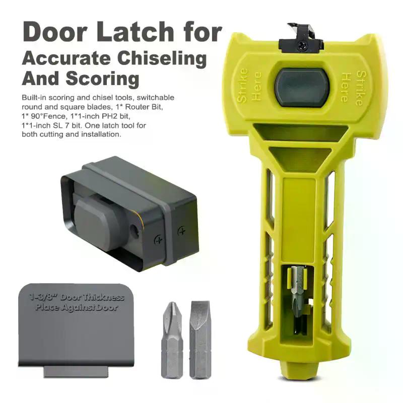 Accurate Scoring Doorn Tool Door Mount Plastic Door Mortise Tool Square Or Round Door Installation Kit