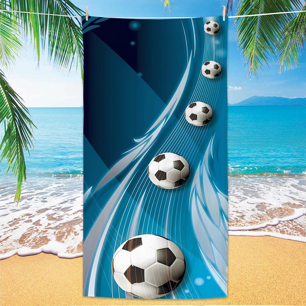 Neues Fußball-Strandtuch Weltmeisterschafts-Thema Mikrofaser-Strandtuch für Erwachsene Großes Strandtuch