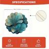 2/4 PIECES Blue Almond Leaf Table Mats - Washable, Anti-Slip, Heat-Resistant - Round Table Mats for Parties and Home Use