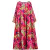 Long Sleeve Plus Size Cotton Linen Vintage Floral New In Dresses for Women Casual Loose Spring Autumn Dress