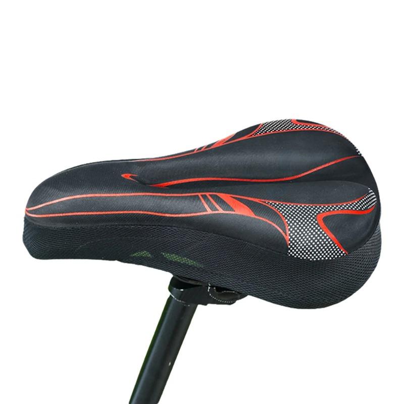 3D MTB Bike Saddle GEL Bicycle Seat Cover Unisex Road Bikes Bicycle Soft Bike Seat Covers Carbon Journey Cycling Accessories