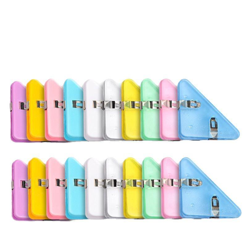 Pengyi Transparent Triangle Folder Clips - Organize Test Papers & Files
