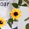 6pcs Artificial Sunflower Vine 10 Heads 200cm  Flower Vines for Wedding Door Window Balcony Decoration