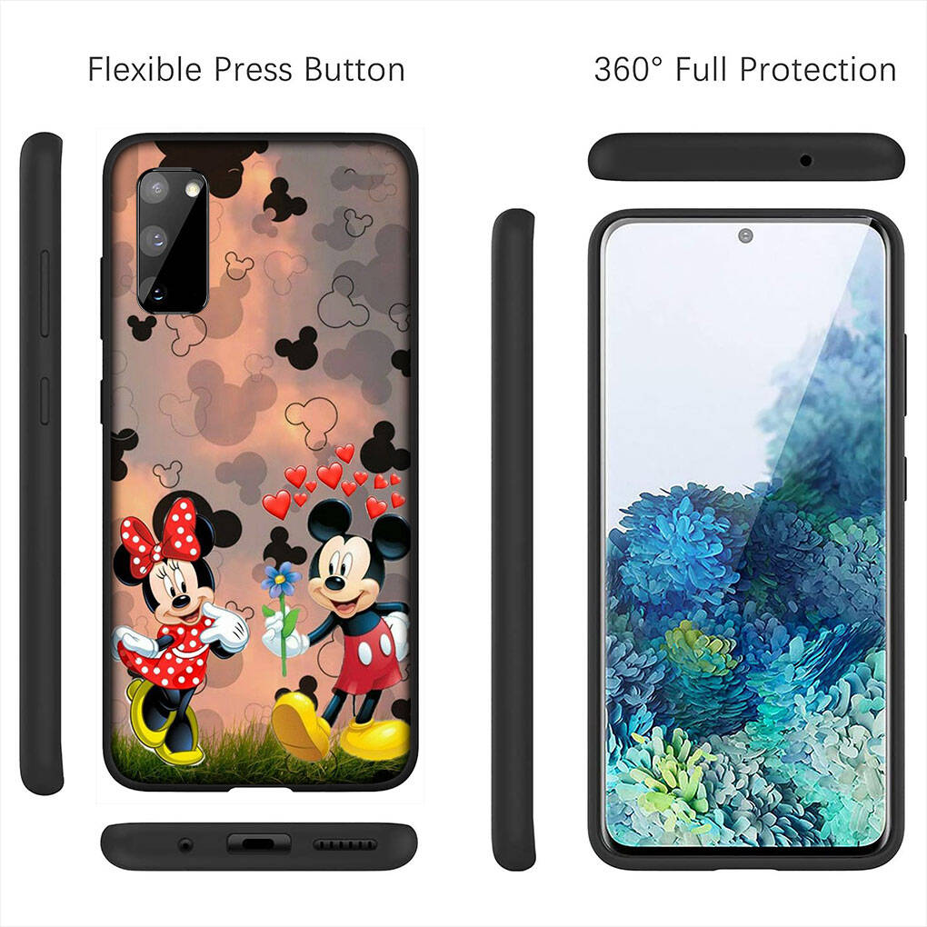 Hülle für iPhone 17 16 15 Xiaomi Poco Redmi Note 14 13 12 Pro Max Samsung Galaxy S25 S24 S23 OPPO Huawei Minnie Cartoon Mickey Niedliche Maus Handyhülle