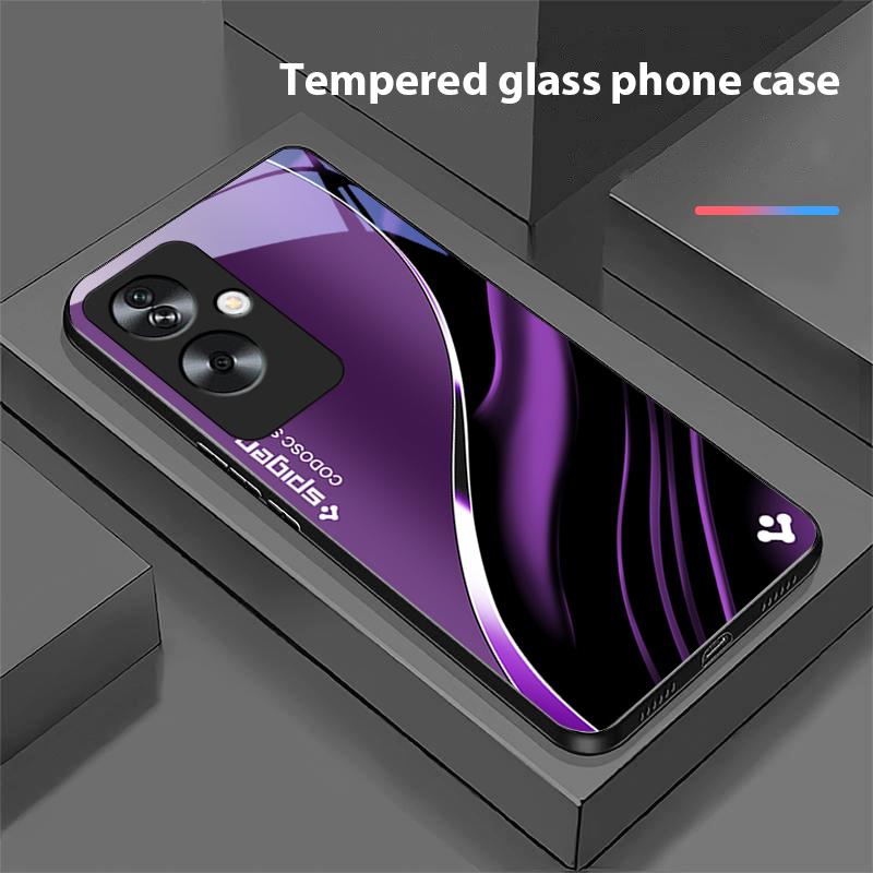 

Глубокий синий чехол для телефона Oppo A79 5G 58 78 74 60 4G Reno 11F Realme GT 6 11 Note 50 10 C55 X2 Закаленное стекло Черный чехол для телефона For OPPO A60 4G