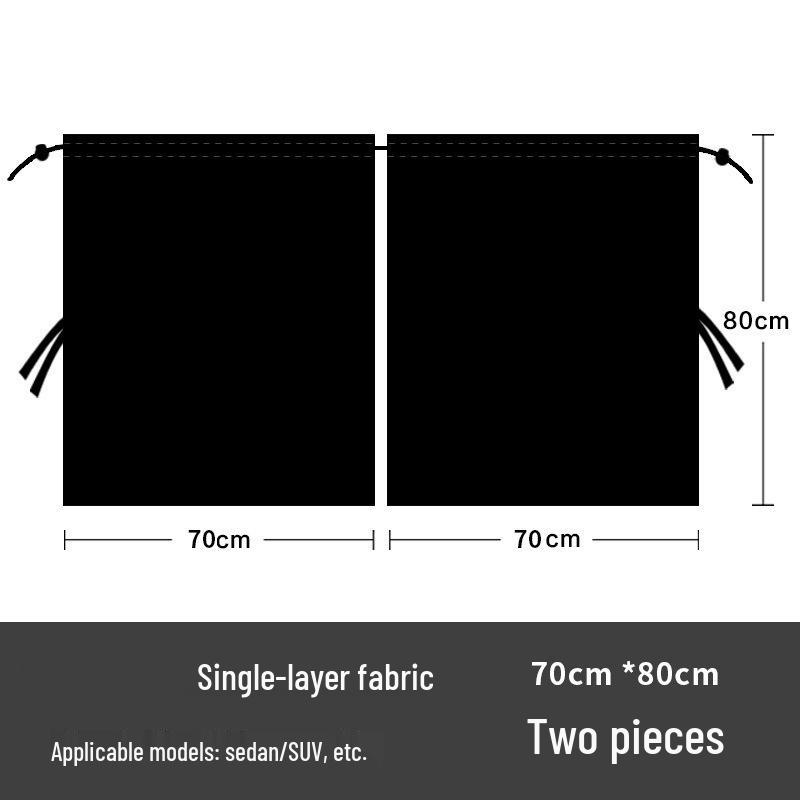 Car Privacy Divider Curtain - Interior Sunshade & Heat Insulation for Rear Seats