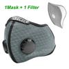 Tcare Cycling Face Mask With PM2 5 Filter Anti Pollution Activated Carbon Breathing Valve Bike Mouth Cap
