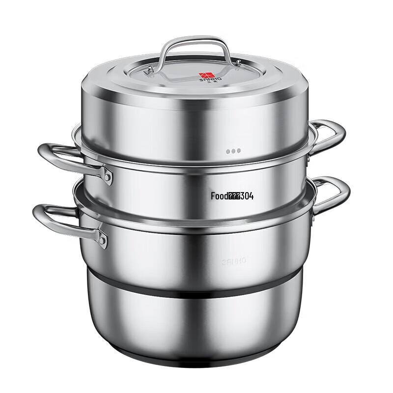 Sanhe 28cm 304 Stainless Steel Multi-Function Steamer Pot