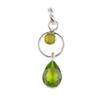 Peridot Gemstone 925 Sterling Silver Jewelry Handmade Pendant 1.80" Gift For Mom PP-10-8