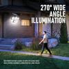 138 / 198LED Solar Lights Outdoor Motion Sensor  Human Induction  Adjustable  Head  IP65 Waterproof Solar Power Wall Lamp