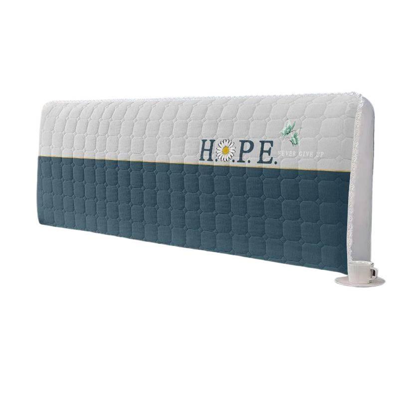 European-Style Quilted Headboard Dust Cover: Thickened Soft Upholstery, Solid Wood Compatible, Full Coverage Protection.