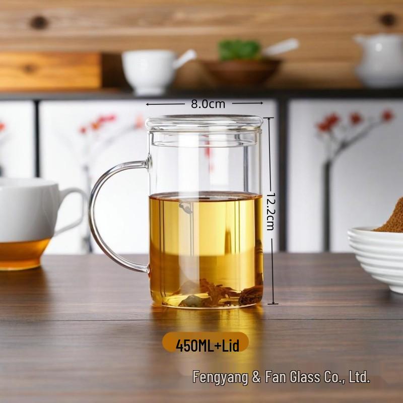 1000ml Hitzebeständiger Borosilikatglasbecher - Explosionsgeschützt, Großes Fassungsvermögen für Tee, Wasser oder Bier