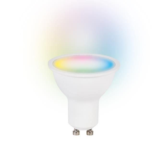 Ampoule Connectée - KSIX - GU10 - Pack De 2 - RGB + CCT - 9W - Compatible Alexa