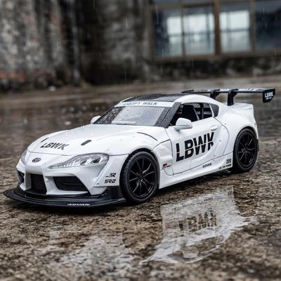 1:22 Toyota GR Supra A90 Liberty Walk LBWK Widebody Modified Vehicle Alloy Model Metal Diecast Car Model Desktop Display Present