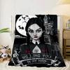 Gothic Adams  Blanket Flannel Blanket for bed, sofa, Camping, Hiking, Picnic Essentials, gift for family Fan gifts
