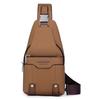 New Men's Fashion Crossbody Bag PU Leather Chest Bag, Handbag,Adjustable Shoulder Strap for Travel & Outdoor Activities