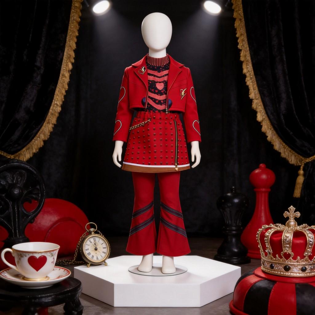 Descendants Wicked Wonderland Children Cosplay Costume For Halloween Stage Performance