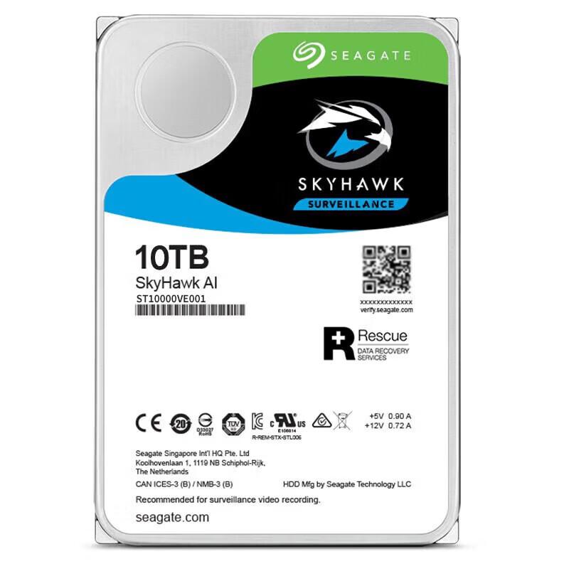 Seagate 10TB SkyHawk AI Surveillance Hard Drive
