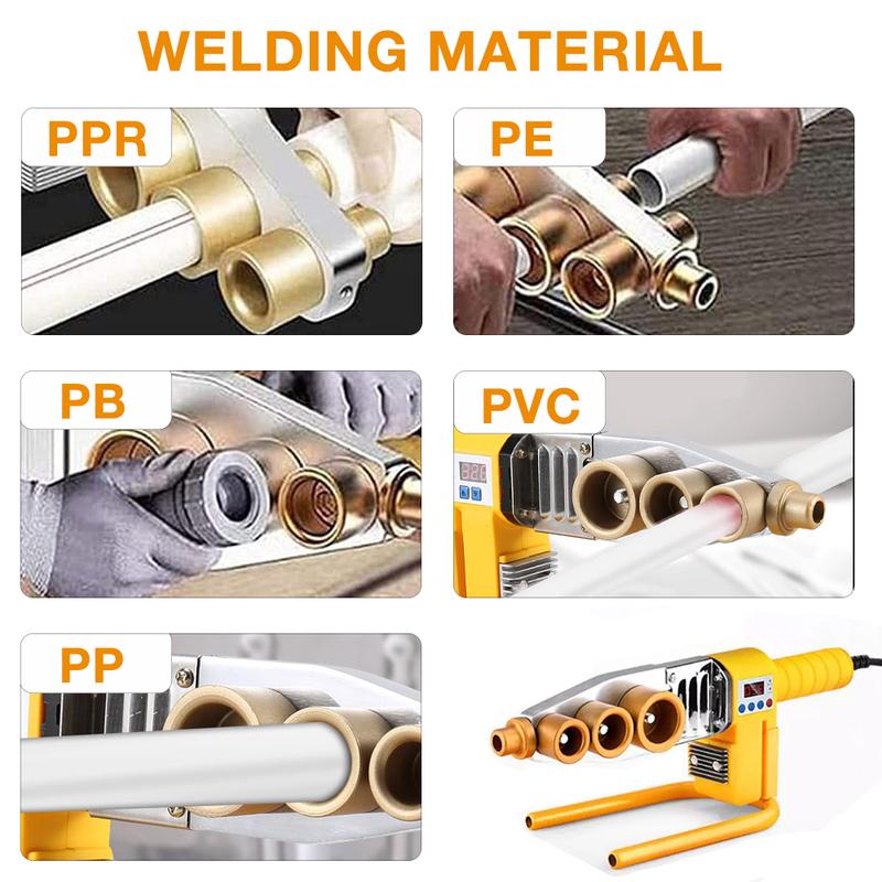 220V Pipe Welding Machine 800W/1000W Pipe Welding Iron PB/PP/PE/PPR Pipe Welding Tools, Home Water Pipe Plastic Welding Tools