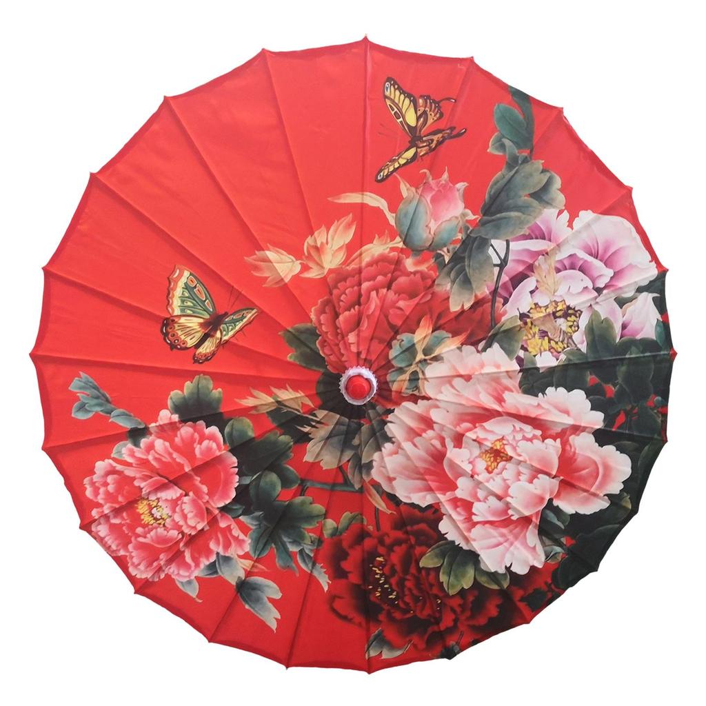 Chinese Style Oiled Paper Umbrella Crafts Wedding Bridal Umbrella for Costume Village Scenery Stage Props Wedding Cosplay