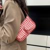Harajuku Plaid Shoulder Bag Korean Style Underarm Bag Versatile Canvas Handbag  Travel