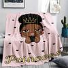 Princess and Little Bear Print Flannel Blanket,High Quality Comfortable for All Seasons,Home Decor,Warmth and Comfort,Perfect for Christmas Gifts