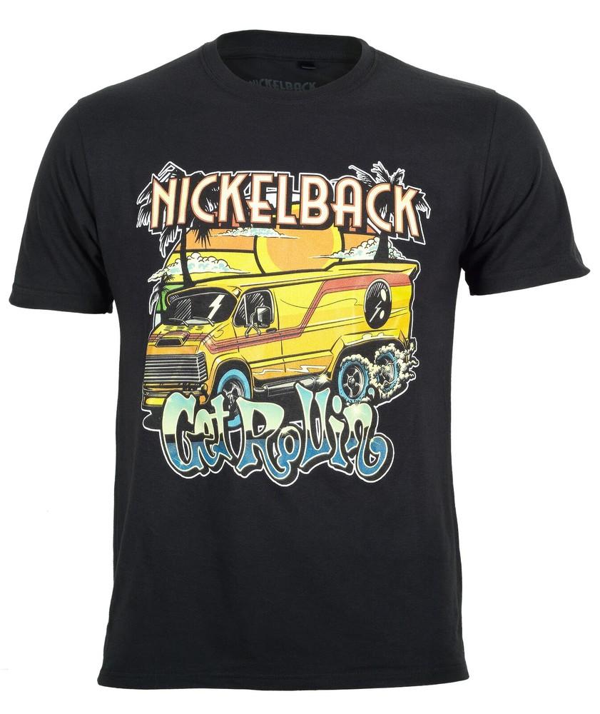 

Nickelback T Shirt Get Rollin Black New Official 2XL