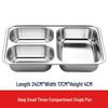 LIJIA FITMENT Stainless Steel 3-Compartment Deep Meal Tray