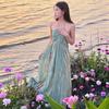 Bohemian Vacation Dress Women's Summer New French Travel Photo Seaside Beach Dress Temperament Long Skirt