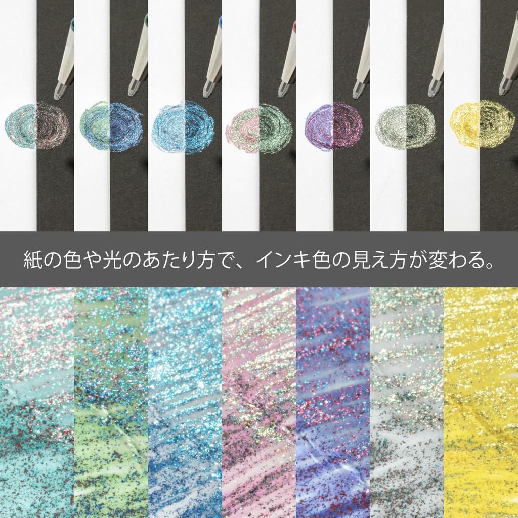 Pentel Ballpoint Pen Dual Metallic Fantasy Set 7 Colors K110-D7STB