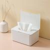 Wipes Dispenser, Refillable with Buckle-Sealed Cover Tissue Box, Dustproof Easy Pull Wipes Pouch Case for Bathroom